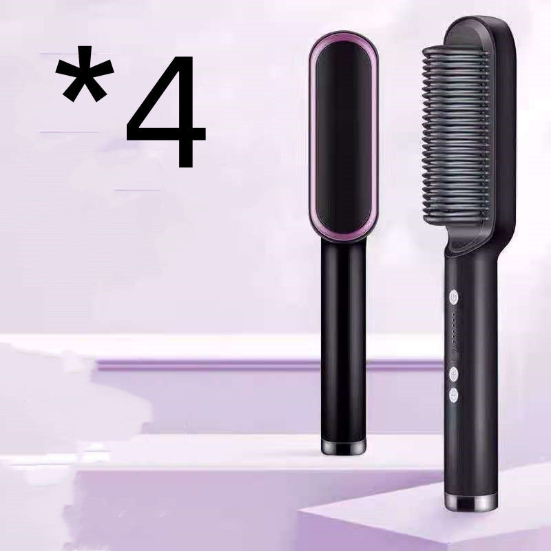 מחליק שיער 2 ב-1 ומסרק חם