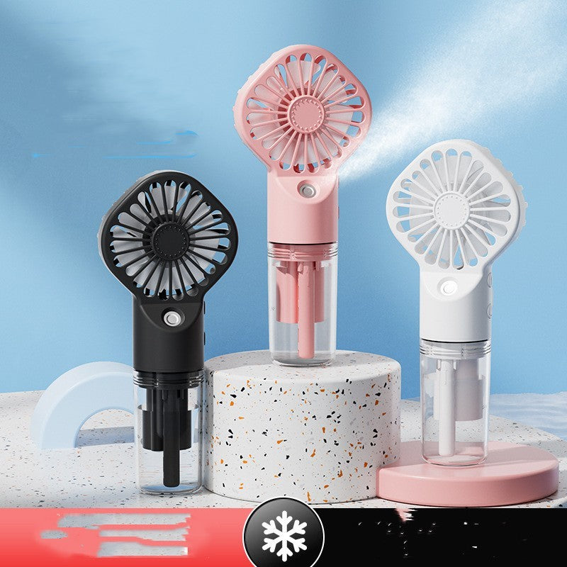 מאוורר ננו ספריי - מאוורר קירור והלחנת טעינת USB נייד