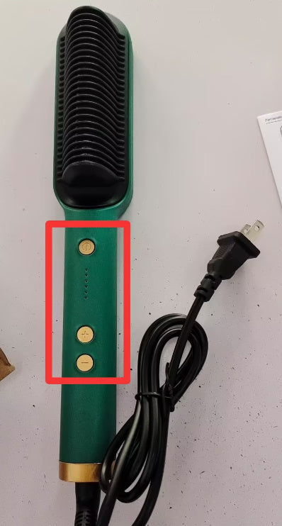 מחליק שיער 2 ב-1 ומסרק חם