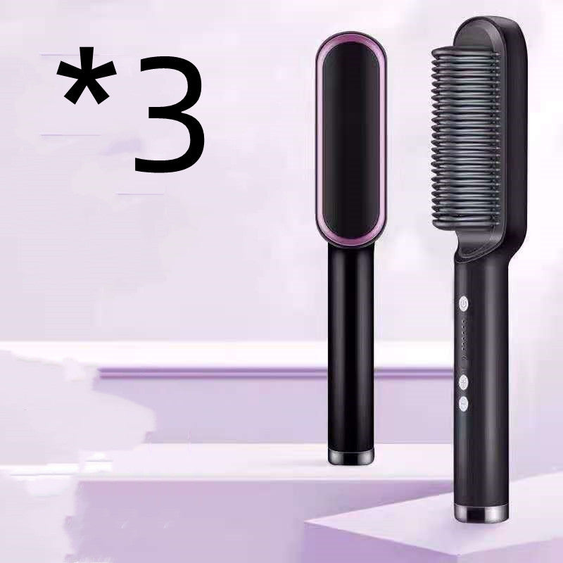 מחליק שיער 2 ב-1 ומסרק חם